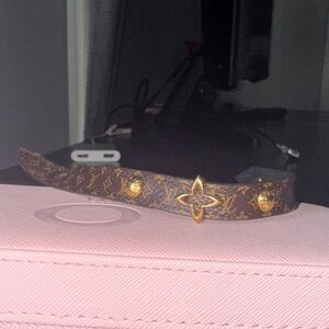 Louis Vuitton Brown and Gold Bracelet